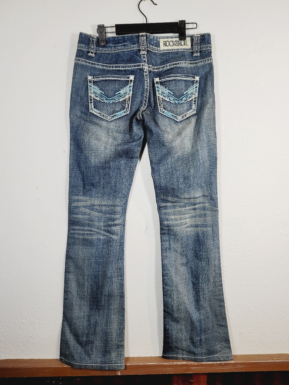Rock & Roll Original Low Rise Bootcut Jeams, Size 27 - Picture 2 of 6